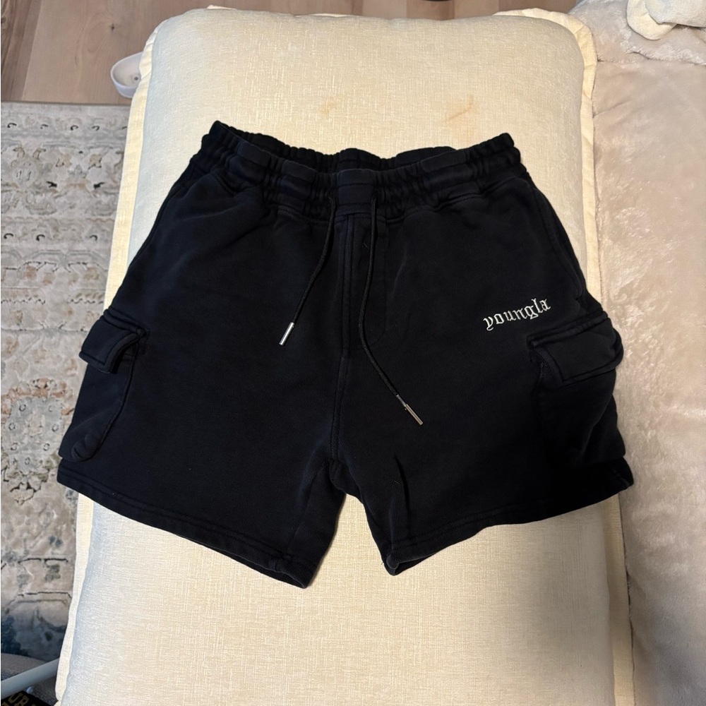 YoungLA Dark Cargo Shorts